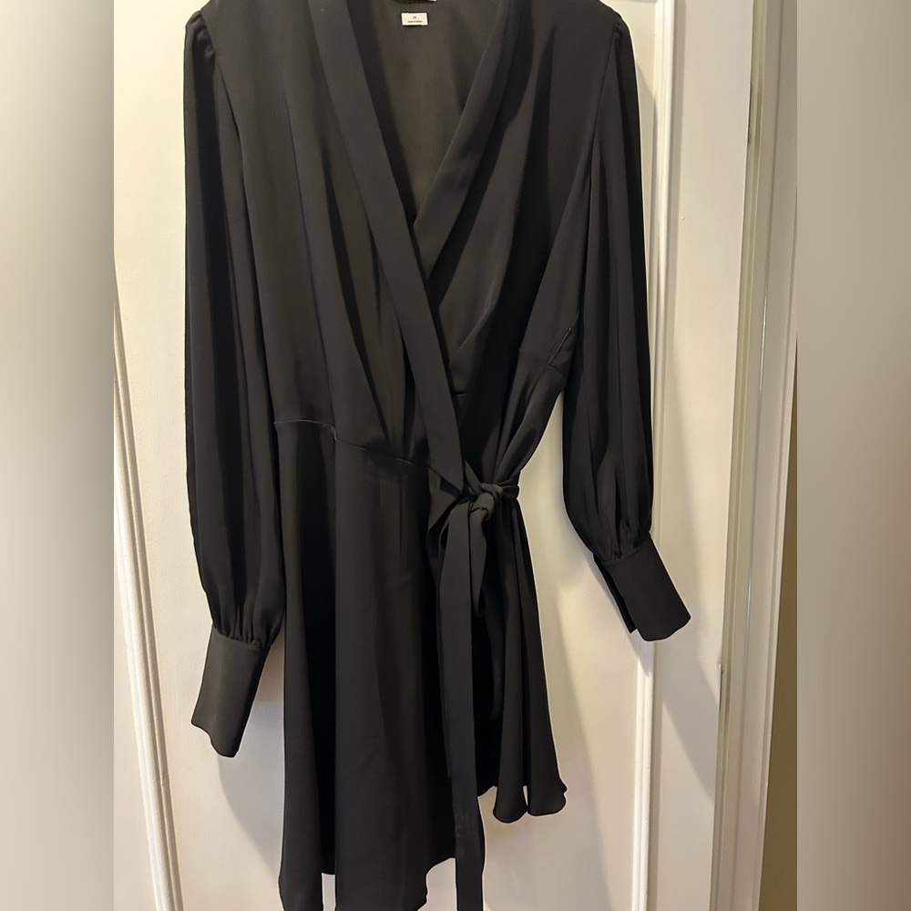 Aritzia Elegant Black Wrap Dress (Aritzia)